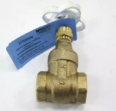 NIBCO T113-LF - Gate Valve - Non-Rising Stem - 3/4″ Threaded Pipe • $24.99