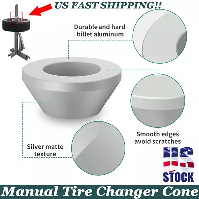 Billet Aluminum For Car Truck Ultimate Manual Tire Changer Centering Cone Kit US • $12.99