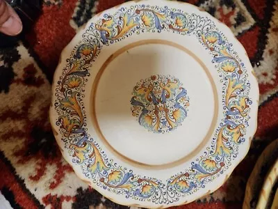 Meridiana Ceramiche   Raffaelesco Deruta Majolica Italy Dinner Plate 8 Inch • $9.90