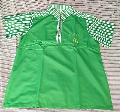 Vintage McDonalds  Uniform Shirt Polo Short Sleeve Size XL  Lot#127 • $40