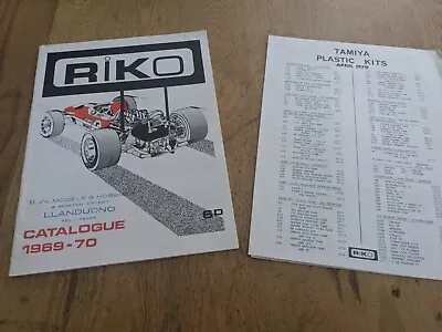 1969/70 Riko Models Catalogue Cars Motor Cycle Aircraft Tanks Tamiya 23 Pages • £14