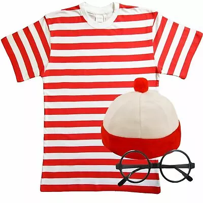 Kids Wheres Wally World Book Day Fancy Dress Childrens Costume Boys Girls Outfit • £6.99