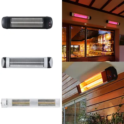 £22.99 • Buy Infrared Wall Mounted Patio Heater Outdoor Garden Warmer Electric Heating Remote