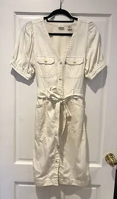 £15 • Buy Levi’s Women’s Ecru/off White Shirt Dress Small