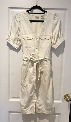 £15 • Buy Levi’s Women’s Ecru/off White Shirt Dress Small