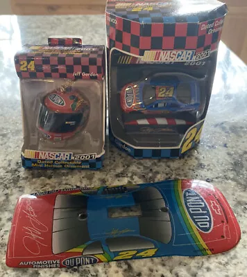 $20 • Buy NASCAR Collectible Ornament JEFF GORDAN CAR , Helmet, And Light Switch Cover