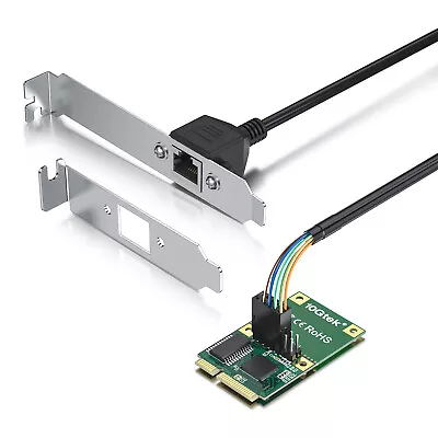 Mini PCIe To RJ45 Gigabit Ethernet Network Card W/ Intel I210AT & 30cm Cable • $19.99