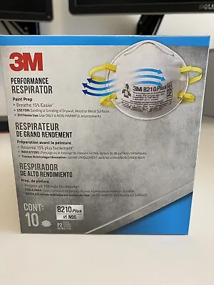 3M 8210 Plus N95 Performance P2 Particulate Respirator Face Mask Protective Au • $45