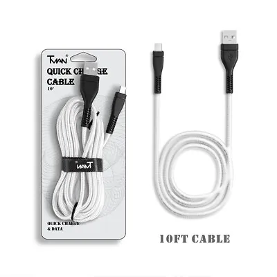 10ft Long Premium Fast Charge USB Cord For Verizon Kyocera Cadence LTE S2720 • $9.50