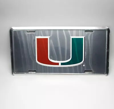 Ncaa Um Miami Hurricanes 3d Embossed Metal Car Novelty License Plate Auto Tag • $14.98