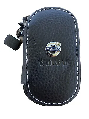 Leather Car Remote Key Fob Case Shell Cover For  VOLVO • $8