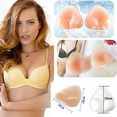 £5.99 • Buy Silicone Gel Bra Breast Enhancers Push Up Pads Chicken Fillets Inserts Bikini HQ