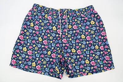 Polo Ralph Lauren Mens 3XB Swim Trunks Shorts Blue Floral Lined 3X Big • $49.95