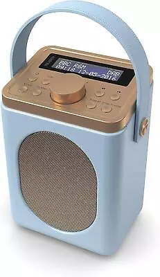 Duck Egg Blue Portable Radio Majority Little Shelford DAB DAB+ Digital Bluetooth • £33.99