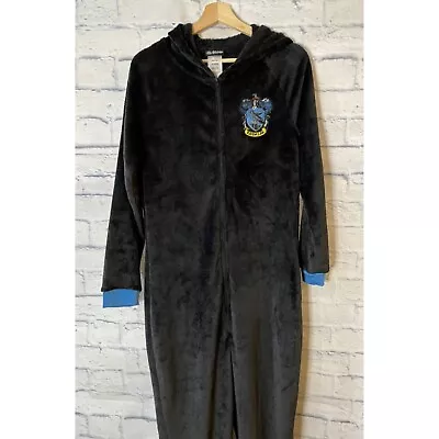 Harry Potter Ravenclaw Adult Men's Hooded One-Piece Pajama Bodysuit Suit 2X/ 3XL • $28