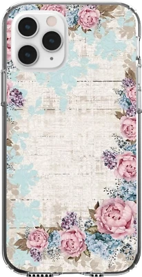 $16.95 • Buy Silicone Cover Case Wood Effect Washed Out Rain Stained Flowers Roses Aged