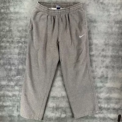 Nike Pants Mens Large Gray Drawstring Elastic Waist Sweatpants Y2K (32x28) • $18.87