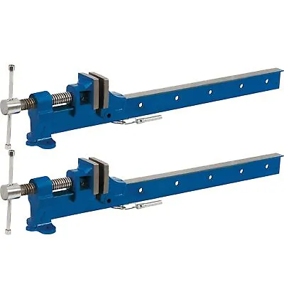 Silverline Cast Iron T-Bar Sash Cramp Sliding Adjustable Clamp 2pc 600mm 24  • £41.99