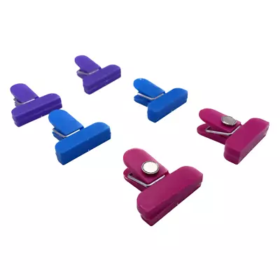 £3.49 • Buy Magnetic Clips Paper Note Fridge Memo Notes Clip Home Office Food Clips
