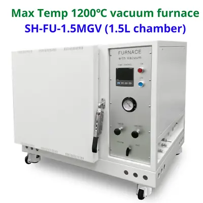 $9658 • Buy SH Scientific 1200℃ 1.5L Benchtop Vacuum Muffle Furnace, Vacuum Brazing, 220V