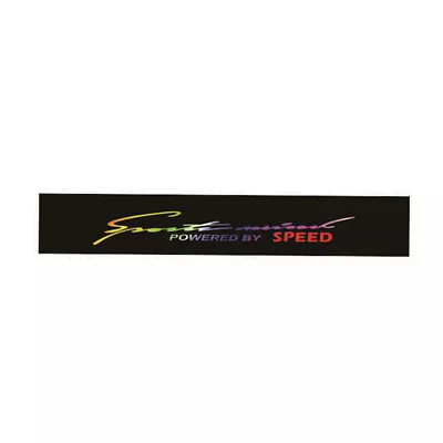 $9.67 • Buy PVC Laser Colorful Decal Universal Car Front Windshield Decor Sticker Waterproof