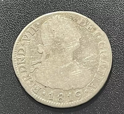 Colombia 1819FJ 2 Reales Silver Coin • $11.50