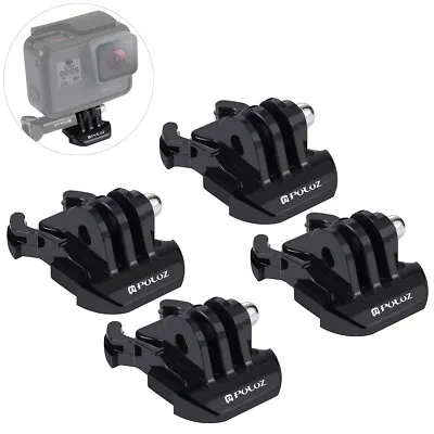 $16.99 • Buy 4PCS Buckle Mount Horizontal Surface Quick Release For GoPro HERO Session 10/9/8