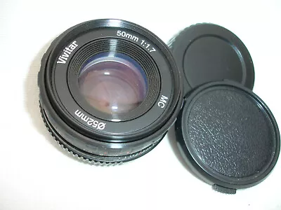 Vivitar 50mm F/ 1.7 Lens Pentax K PK Mount  Sn8031688 • $44.90