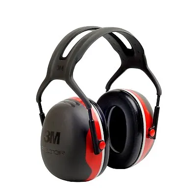 3M X3A Peltor X-Series Over-the-Head Earmuffs NRR 28 DB Black/Red • $29.74