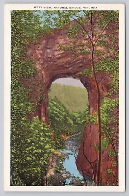 Natural Bridge Virginia West View Vintage Postcard • $6.39