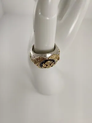 Danbury Mint US Military Army Veteran Rings 14k GOLD PLATED W/Diamonds • $48.99