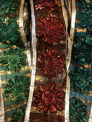 £2.99 • Buy BB) 1 Yard Appliqué Lace Ribbon Sewing Craft Trimming Haberdashery Edging Border