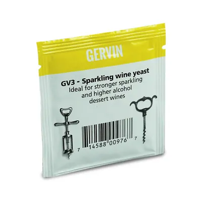 £2.25 • Buy Gervin Home Brew Yeast GV3 - Sparkling Wine (Champagne) Yeast