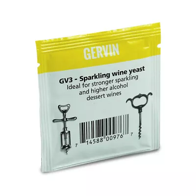 Gervin Home Brew Yeast GV3 - Sparkling Wine (Champagne) Yeast • £2.25