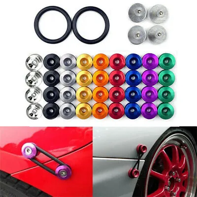 Aluminum JDM Quick Release Fasteners Bumper Car Trunk Fender Hatch Lids Kit • $5.63