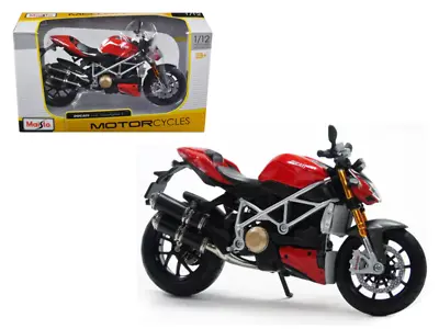 Ducati Mod Streetfighter S Red 1/12 Diecast Motorcycle Model • $37.95