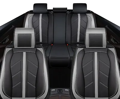 $242.47 • Buy Sporty Grey PU Leather Full Set Seat Covers For Suzuki Swift Vitara SX4 Baleno