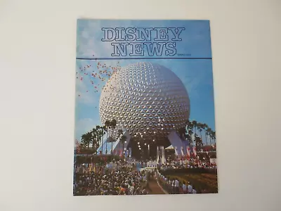 Vintage Disney News Magazine Spring 1983 Disney World Epcot Center Geosphere • $12