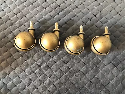 VINTAGE SHEPHERD BALL CASTER Set Of 4 Four Casters PIN STYLE Furniture Chair 1E • $35