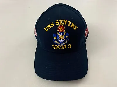 The Corps USS Sentry MCM 3 Blue Baseball Cap One Size  • $27.99