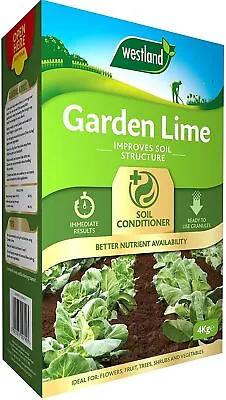 Westland Fast Nutrient Release Garden Lime Soil Conditioner Root Booster 4Kg • £12.99