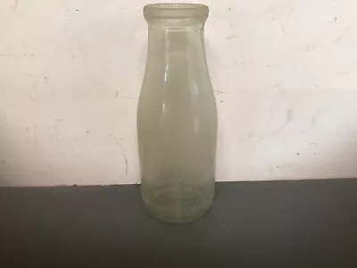 Vintage One Pint AMSCOL Milk Bottle 20cm • $19