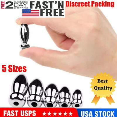 Stainless Steel Male Penis Dilator Plug Sounding Urethral Stretcher Through-hole • $8.99