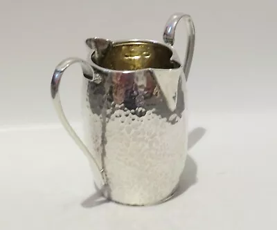 Antique Hand Made Edwardian Sterling Silver Double Spout Jug Mappin & Webb 1907 • $348.47