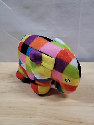 Elmer The Elephant Plush Doll Rainbow Checkered Squares David Mckee 1993 - 7  • $9.99