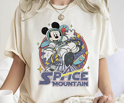 Retro Space Mountain Mickey And Friends Space Unisex Adult Kid Shirt 660002 • $19.99