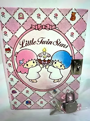 $65.99 • Buy Vintage Sanrio Little Twin Stars 1976-1988 With A Key Boxed Diary Made In Japan