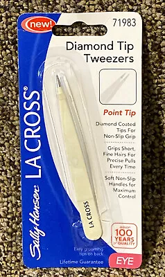 La Cross By Sally Hansen Diamond Tip Tweezers Point Tip # 71983 NEW AND SEALED • $24.99