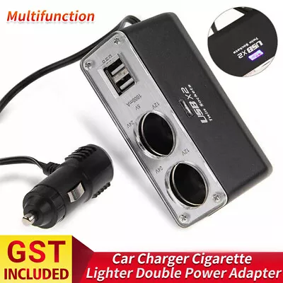 Car Charger Multi Charge Double Power Adapter Socket Splitter Dual USB 12V • $13.51