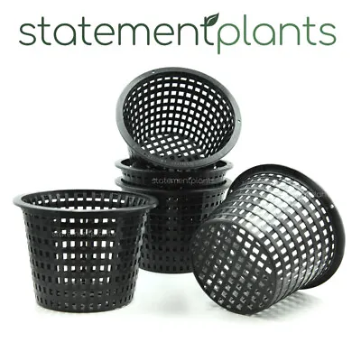 $19.95 • Buy 140mm Mesh Net Basket Pot - Aqua / Hydroponics, Orchids - Heavy Duty X 5 Pots